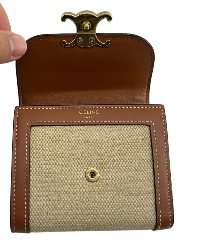 Celine Triomphe Compact Wallet photo 3