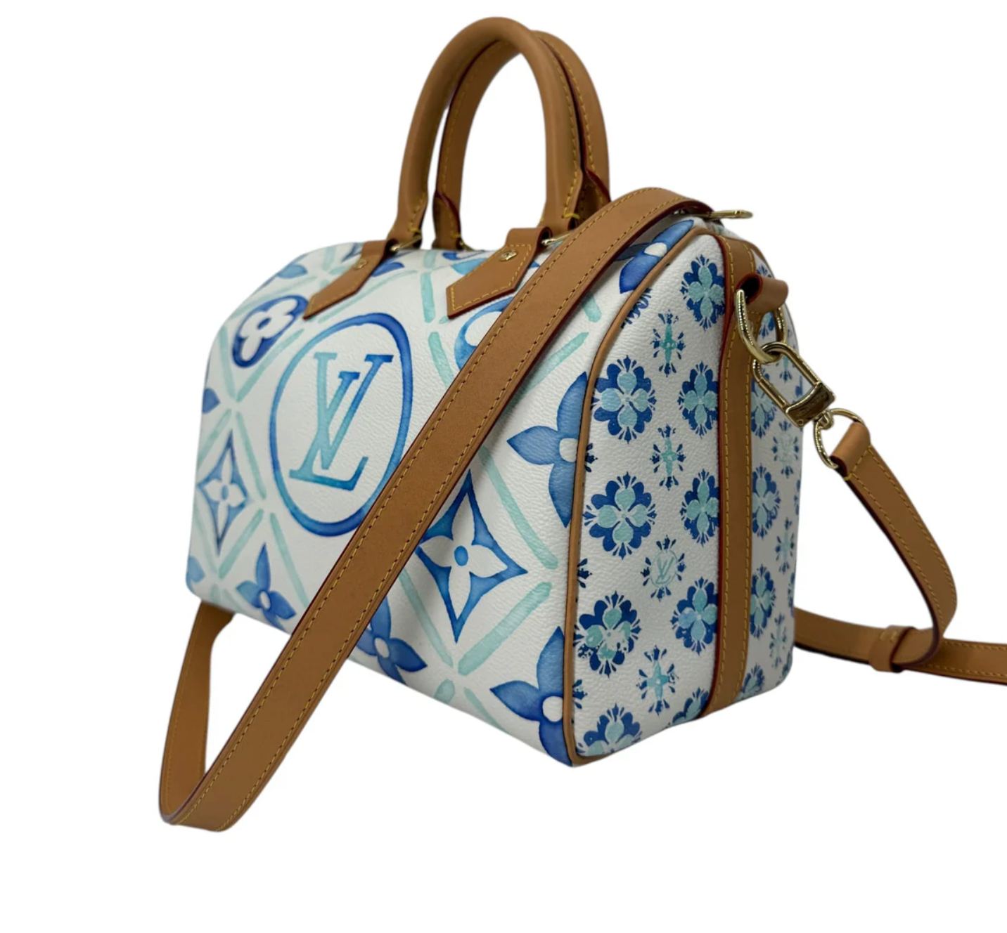 Louis Vuitton Monogram Tiles By The Pool Speedy Bandoulière 25 thumbnail 5